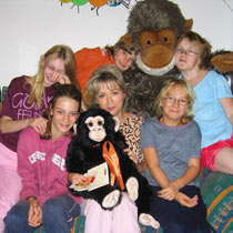 Kuscheltiere im Kinderheim