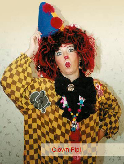Petra Hoffmann als Clown Pipolino