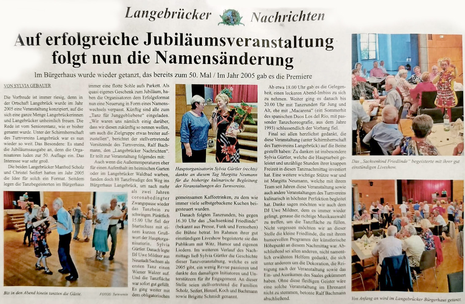 Erfolgreiche Jubiläumsverstaltung in Langebrück